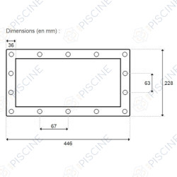 Bride SK GM + enjoliveur + vis parker - Liner - rempl. Easyline (ASTRAL) Skimmer STANDARD 15 Lts PM/GM piscine Béton/Liner Bride SK GM + enjoliveur + vis parker - Liner - rempl. Easyline (ASTRAL) Skimmer STANDARD 15 Lts PM/GM piscine Béton/Liner