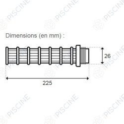Ensemble de crépines (x8) D600 (Astral) reference 4404010075