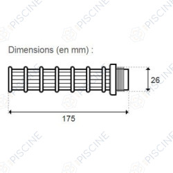 Crépines pour FSAB S210T (kit de 10)  (HAYWARD) reference SX240DPAK10