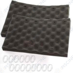 Kit 2 Mousses noires Sweepy/Cybernaut/Indigo/Swing + 14 Clips CY (Zodiac) reference W0887A Kit 2 Mousses noires Sweepy/Cybernaut/Indigo/Swing + 14 Clips CY (Zodiac) reference W0887A