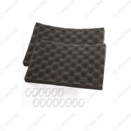 Kit 2 Mousses noires Sweepy/Cybernaut/Indigo/Swing + 14 Clips CY (Zodiac) reference W0887A