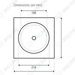 Couvercle Rond SK GM Liner/Béton (ASTRAL) Skimmer STANDARD 15 Lts PM/GM piscine Béton/Liner