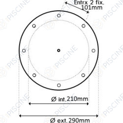 Couvercle de FILTRE SAB Acier Inox 350/450/500/600/750 - avec Joint et Vis (ASTRAL) reference 4404060302 Couvercle de FILTRE SAB Acier Inox 350/450/500/600/750 - avec Joint et Vis (ASTRAL) reference 4404060302