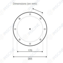 Couvercle polycarbonate  + joint Cantabric/Millenium (ASTRAL) reference 4404180105