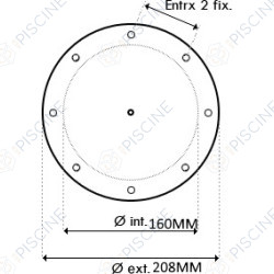 Couvercle + joint + purge de filtre SAB Cristal-Flo (STA-RITE) reference 24206-002S