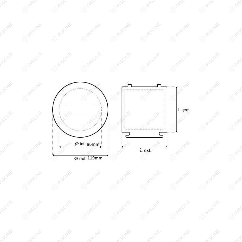 Couvercle pompe Badu Picco avec embout cannelé D 38mm - (Speck) Pompe BADU PICCO SPECK Couvercle pompe Badu Picco avec embout cannelé D 38mm - (Speck) Pompe BADU PICCO SPECK