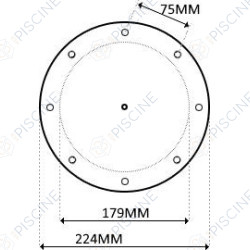 Kit grille + bride + joints + vis + réducteur BDF -  (POOL'S) reference 1115049