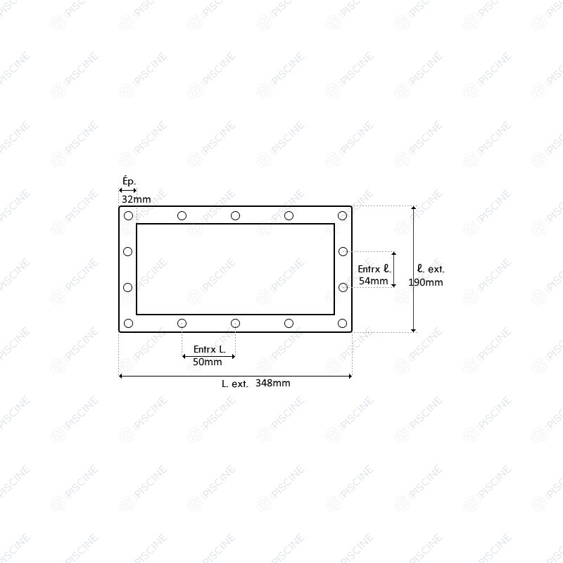 Bride SK A300, SKimfiltre Hors-Sol et Albaskim - (WELTICO) Skimmer Hors-sol A300