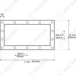Bride SK GM Liner/Panneaux ELEGANCE - (WELTICO) Skimmer Elegance A400 Liner/Panneau