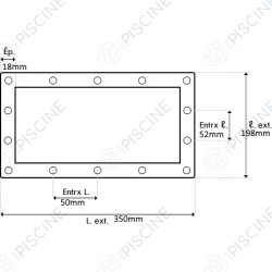 Joint sandwich GM + joint simple carré (+ Vis) pour Mini-SKimmer - (ASTRAL) Mini-Skimmer hors-sol grande meurtrière Joint sandwich GM + joint simple carré (+ Vis) pour Mini-SKimmer - (ASTRAL) Mini-Skimmer hors-sol grande meurtrière