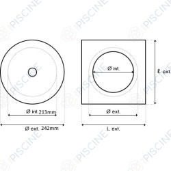 Couvercle + Cadre Rond SK - PM/GM Liner/Béton (ASTRAL) Skimmer PRESTIGE 17,5 Lts PM/GM piscine Béton/Liner Couvercle + Cadre Rond SK - PM/GM Liner/Béton (ASTRAL) Skimmer PRESTIGE 17,5 Lts PM/GM piscine Béton/Liner