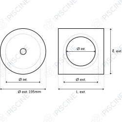 Couvercle SKimfiltres & Mini-SKimmer - GM -  (ASTRAL) Skim-Filtre