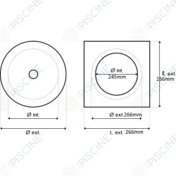Cadre SK Carré - (HAYWARD) Skimmer SP1075 à SP1085 Cadre SK Carré - (HAYWARD) Skimmer SP1075 à SP1085