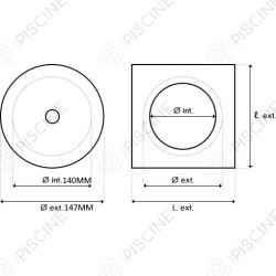 Couvercle Rond SK SP1094  -  (HAYWARD) Skimmer SP1090 à SP1097