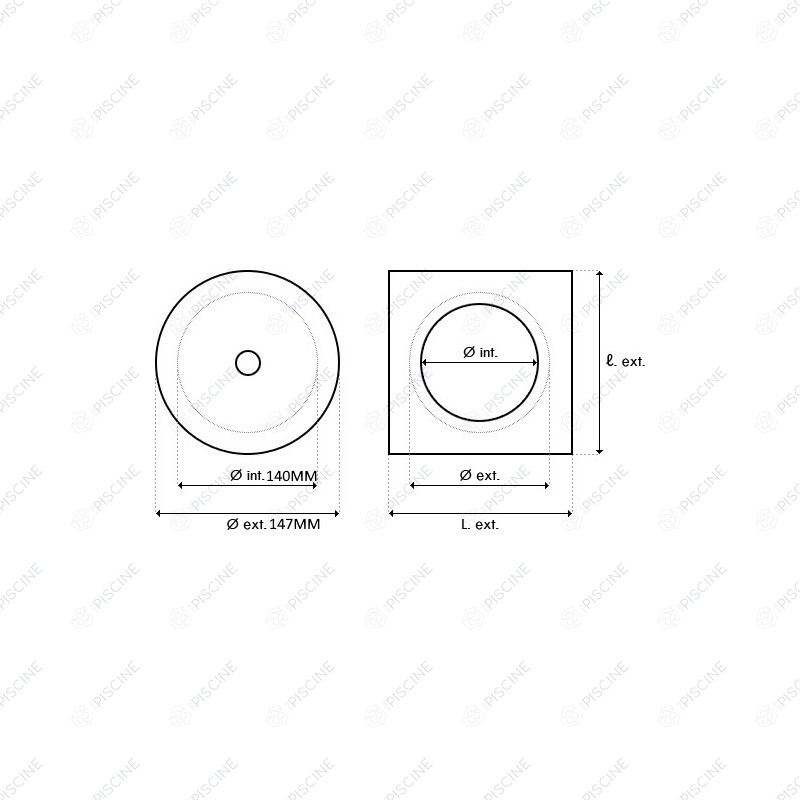 Couvercle Rond SK SP1094  -  (HAYWARD) Skimmer SP1090 à SP1097
