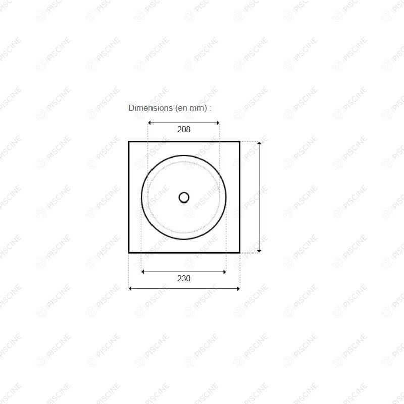 Couvercle de skimmer tous Skimmers (POOL'S) reference 1215026