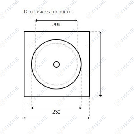 Couvercle SK tous Skimmers (POOL'S) reference 1215026