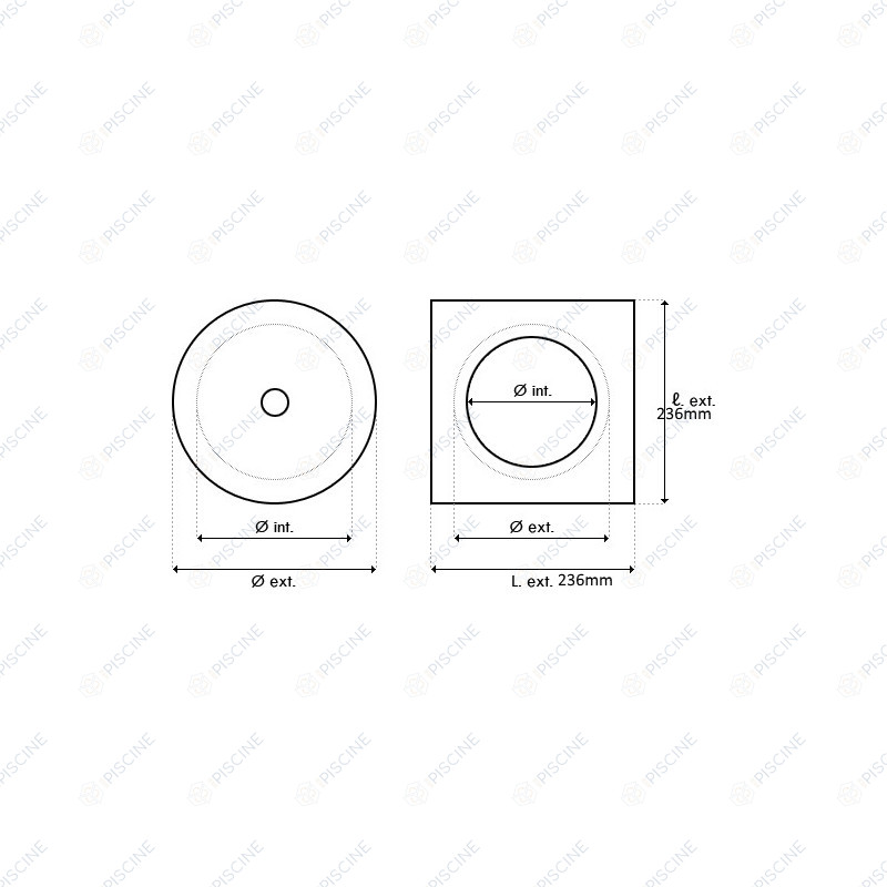 Cadre SK Carré - tous Skimmers (POOL'S) reference 1215030