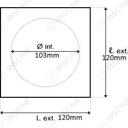 Couvercle boitier de connexion Gris (HAYWARD) reference BCX16004HDLG Couvercle boitier de connexion Gris (HAYWARD) reference BCX16004HDLG