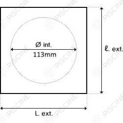 Couvercle rond de boitier de connection - 106D050 (SNTE) reference CE03020000