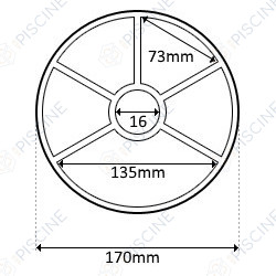 Joint Etoile Vanne Top et Side 2 '' Praher (SNTE) Vanne Top et Side 1''1/2 - 2'' - 3'' (avant 2006)