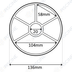 Joint Etoile Vanne Top et Side 1 1/2'' Midas -101D206M (SNTE) Vanne Top et Side 1''1/2 - 2'' - 3'' (avant 2006)