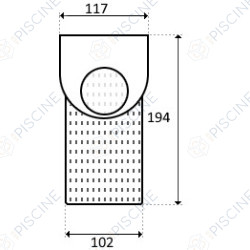 Panier de préfiltre pompe BR 463/65E /Nocchi/Swimmey/Atlas/Onga (STA-RITE) reference R302310 Panier de préfiltre pompe BR 463/65E /Nocchi/Swimmey/Atlas/Onga (STA-RITE) reference R302310
