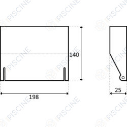 Volet SK (HAYWARD) Skimmer SP1075 à SP1085 Volet SK (HAYWARD) Skimmer SP1075 à SP1085