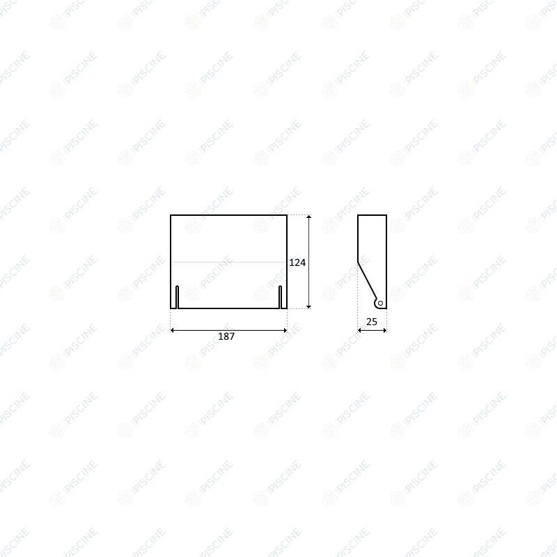 Volet de Skimmer (PENTAIR) Skimmer Grande Bouche Ovale