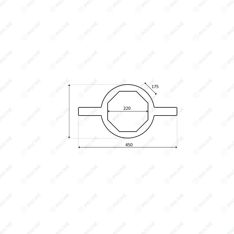 Clé de Couvercle FILTRE SAB Triton NM - 8 1/2'' (PENTAIR) reference R154513 Clé de Couvercle FILTRE SAB Triton NM - 8 1/2'' (PENTAIR) reference R154513