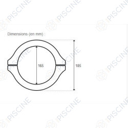 Collier de serrage pour bride SF (vannes 13.0830 et 13.0831) - (Peraqua-Praher) Vanne Top/Side 4 Voies Océan V4 Eco 1 1/2" Collier de serrage pour bride SF (vannes 13.0830 et 13.0831) - (Peraqua-Praher) Vanne Top/Side 4 Voies Océan V4 Eco 1 1/2"