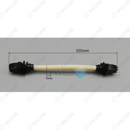 Tube santoprène (avec raccords 00.014.000) Ø7 mm, L155 mm (Microdos) reference RR.005.001