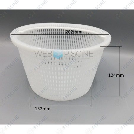 Panier SK avec anse - PRESTIGE GM/PM COMBO - NORM (ASTRAL) Skimmer PRESTIGE 17,5 Lts PM/GM piscine Béton/Liner