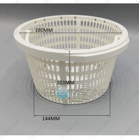 Panier de skimmer GM Standard Liner/Béton + anse (ASTRAL) Skimmer STANDARD 15 Lts PM/GM piscine Béton/Liner