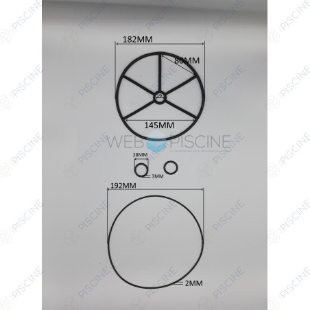 Kit joints vanne Top 2'' Midas (SNTE) Vanne Top et Side 1''1/2 - 2'' - 3'' (avant 2006)