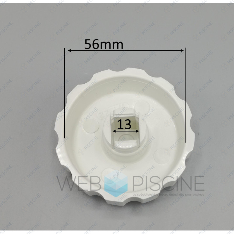 Bouton de réglage manuel, coloris blanc reference 2302.002.051