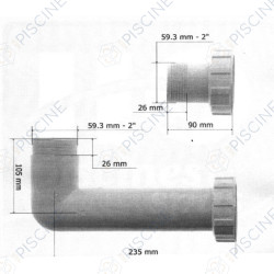 Kit de liaisons complet vanne 2" FSAB bobiné (KRIPSOL) reference RRFI0006.03R