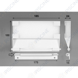 Volet SK Cofies NM transformable en partie mobile volet AM - (HAYWARD) Skimmer COFIES