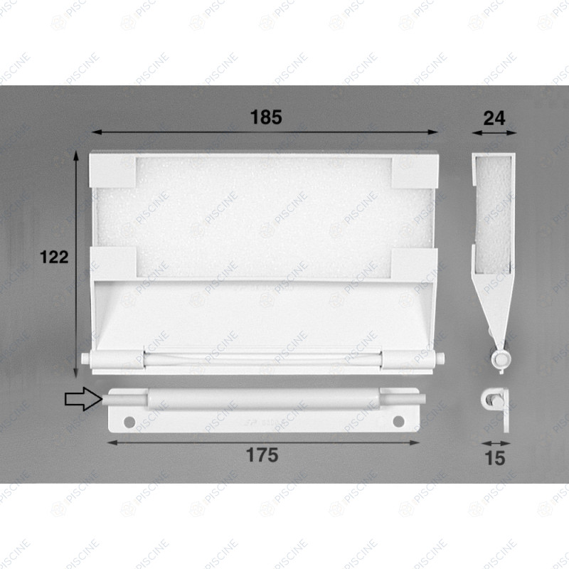 Volet SK Cofies NM transformable en partie mobile volet AM - (HAYWARD) Skimmer COFIES