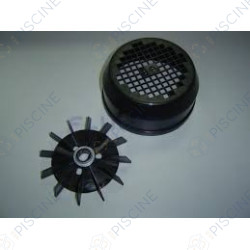 Capot  + ventilateur + bague pompe 1,50 à 3 CV Tri (ASTRAL) reference 4405010148