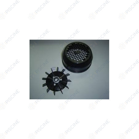 Capot + ventilateur + bague pompe 1,50 à 3 CV Tri (ASTRAL) reference 4405010148