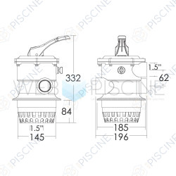 Vanne Top 1,5" à serrer reference 100777