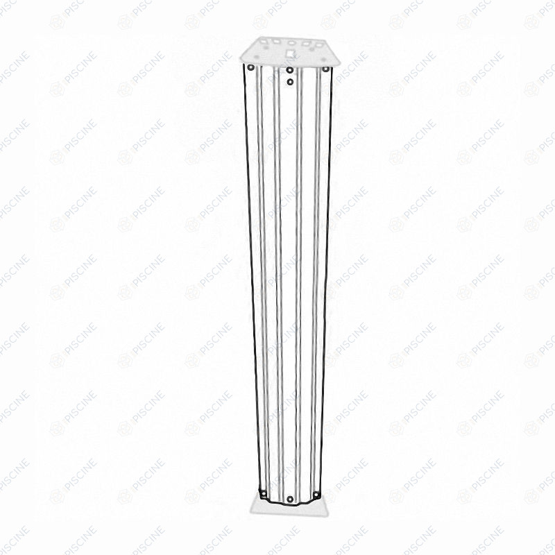 Poteau vertical blanc pour piscine de 1.20 mètres référence PV1201195P