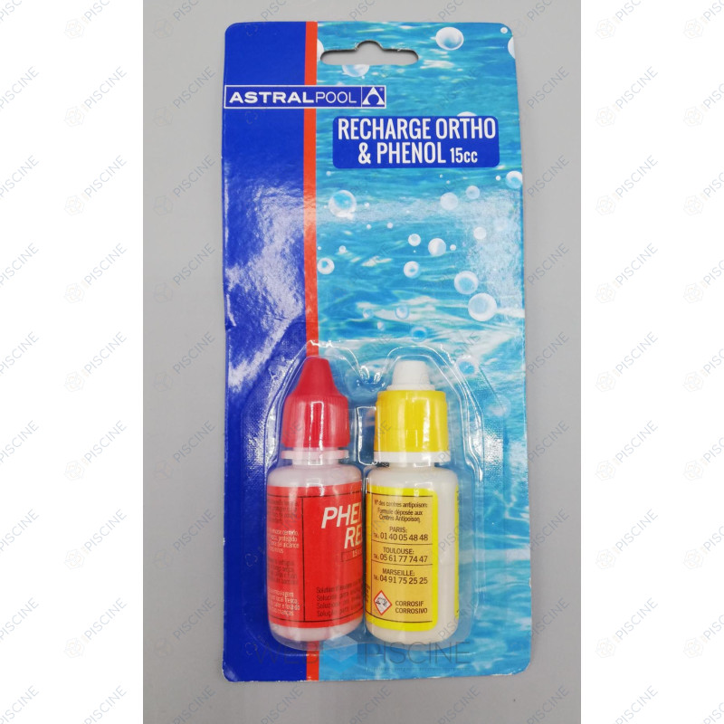 recharges réactifs liquide flacons de 15ml