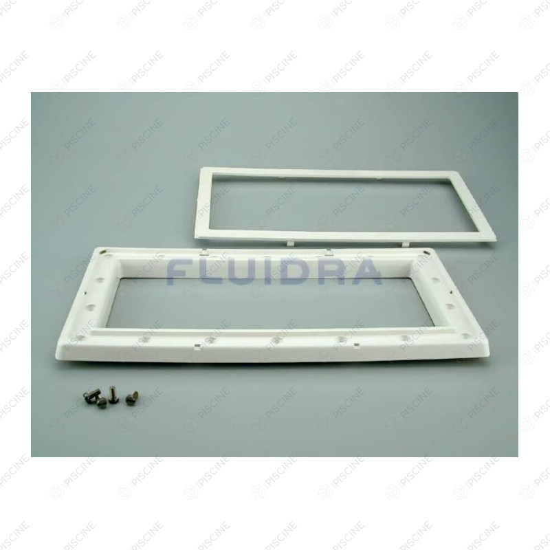 Bride SK GM + enjoliveur + vis metriques - Béton (ASTRAL) Skimmer STANDARD 15 Lts PM/GM piscine Béton/Liner