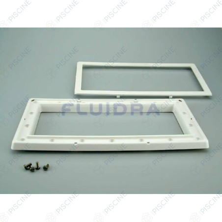 Bride SK GM + enjoliveur + vis metriques - Béton (ASTRAL) Skimmer STANDARD 15 Lts PM/GM piscine Béton/Liner