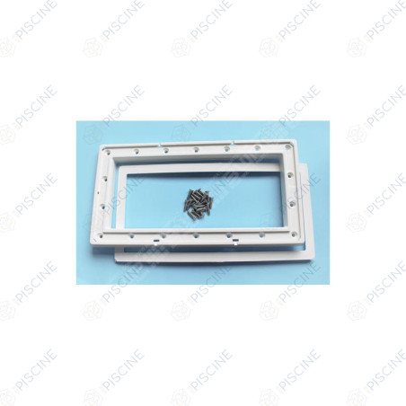 Bride SK GM + enjoliveur + vis metriques - Liner (ASTRAL) Skimmer PRESTIGE 17,5 Lts PM/GM piscine Béton/Liner