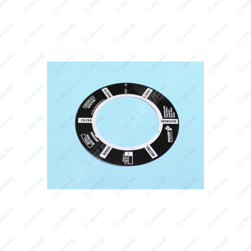 Marquage sérigraphié autocollant vanne 2'' SM20 - (Peraqua-Praher) Vanne Side Ocean V6 2"