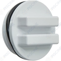 SP1022C - "BOUCHON DE VIDANGE 1\"1/2 FILTRE DE DE PRO GRID AVEC JOINT - FILETAGE L. 18 X D. 46 MM (HAYWARD)"