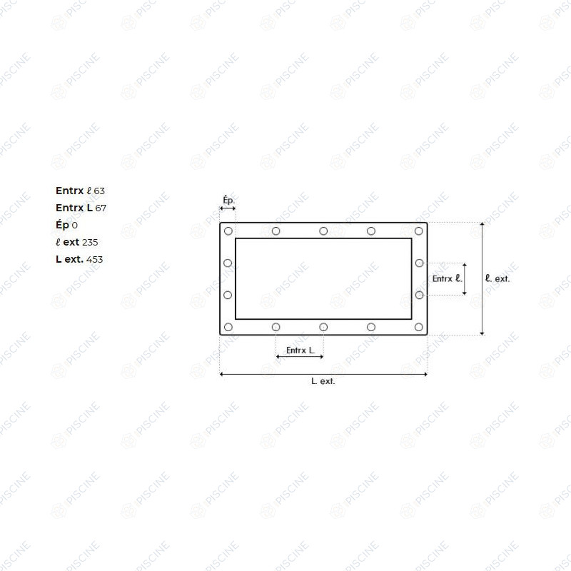 Bride SK GM + enjoliveur + vis metriques - Béton (ASTRAL) Skimmer STANDARD 15 Lts PM/GM piscine Béton/Liner Bride SK GM + enjoliveur + vis metriques - Béton (ASTRAL) Skimmer STANDARD 15 Lts PM/GM piscine Béton/Liner